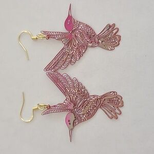 Hand Crafted Hummingbird Earrings